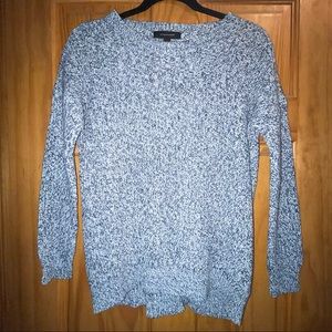 Blue & White Knit Sweater